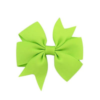 Apple Green Children's Hair Bow Barrette Hair Clip Clasp