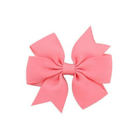Coral Rose Pink Children's Hair Bow Barrette Hair Clip Clasp
