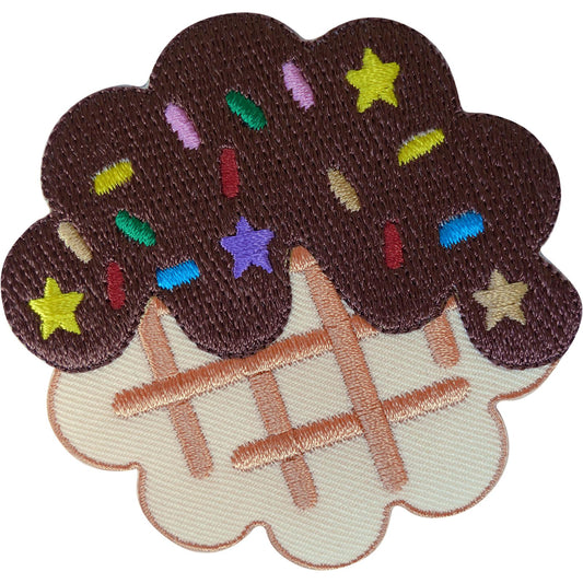 Chocolate Danish Pastry Patch Iron Sew On Cake Bakery Embroidered Badge Applique