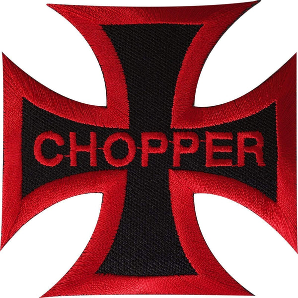Chopper Patch Iron Sew On Clothes Biker Motorcycle Motorbike Embroidered Badge