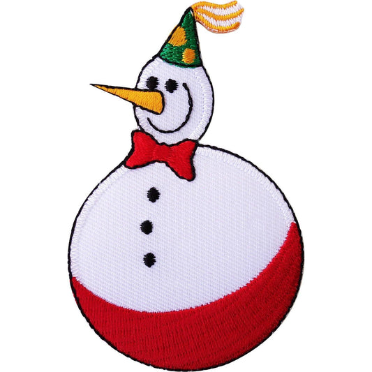 Christmas Party Hat Snowman Embroidered Iron Sew On Patch Decoration Craft Badge