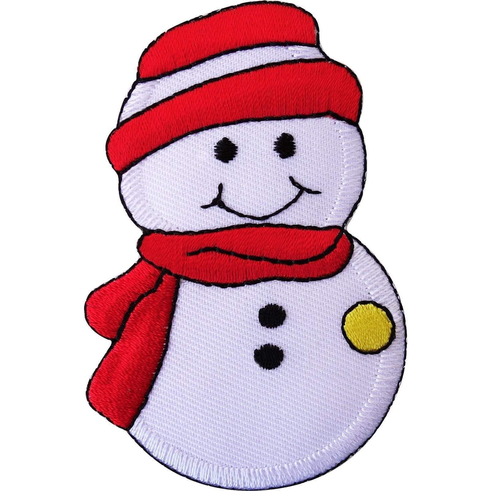 Christmas Snowman Embroidered Iron Sew On Patch XMAS Decoration Embroidery Badge