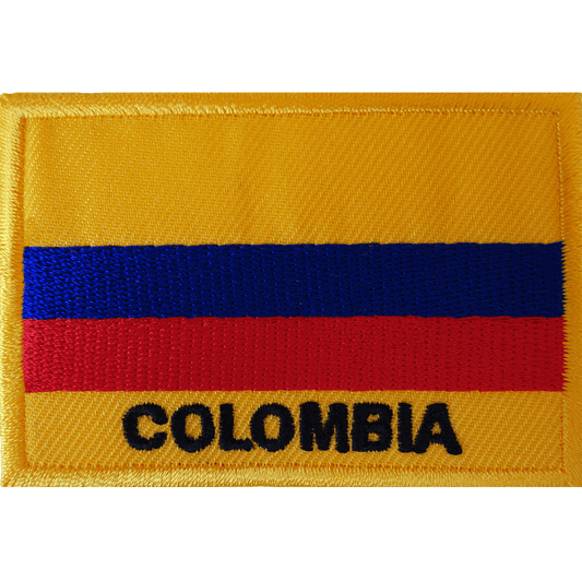 Colombia Flag Iron On Patch Sew On Shirt Clothes South America Embroidered Badge