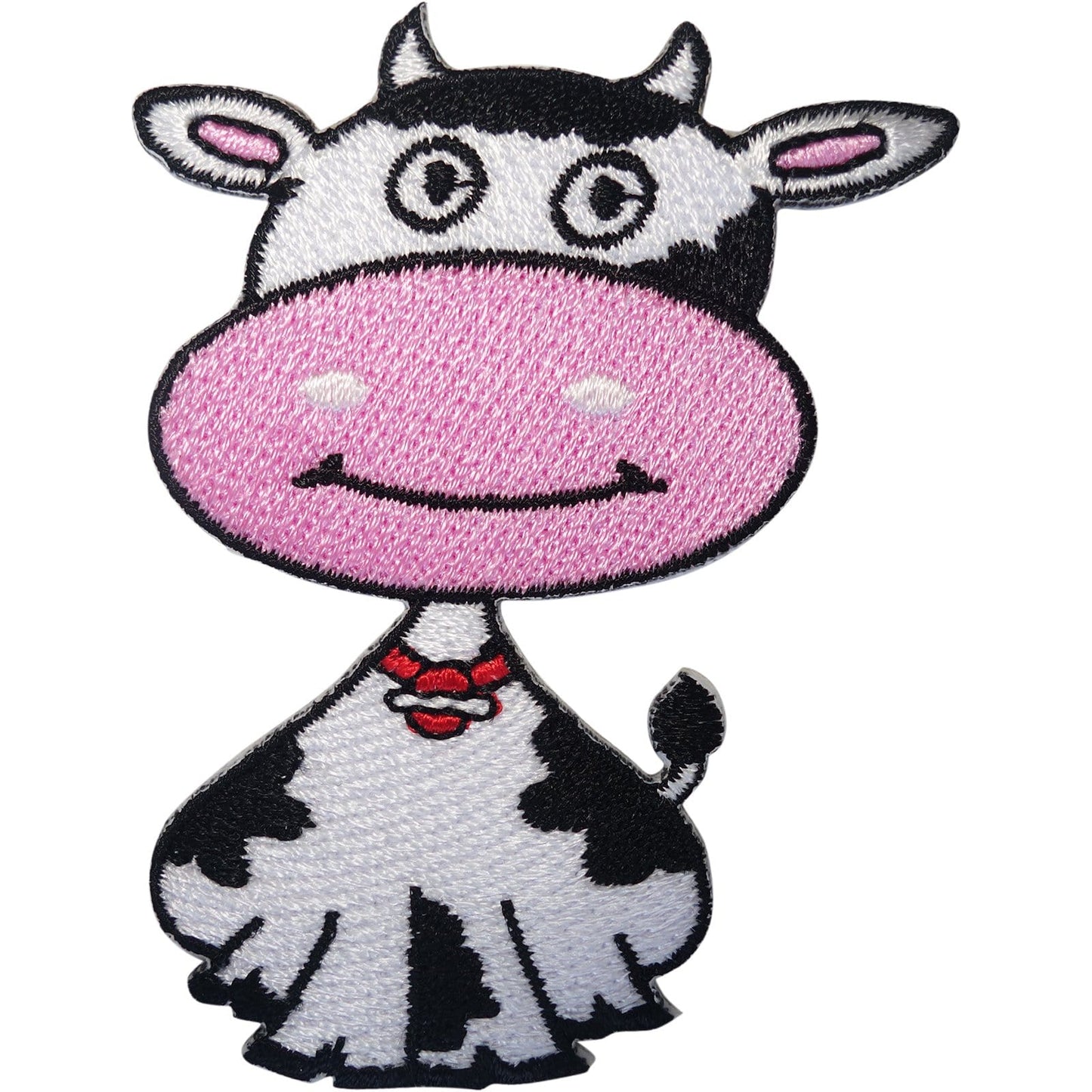 Cow Patch Iron Sew On Embroidered Badge Farm Animal Crafts Embroidery Applique