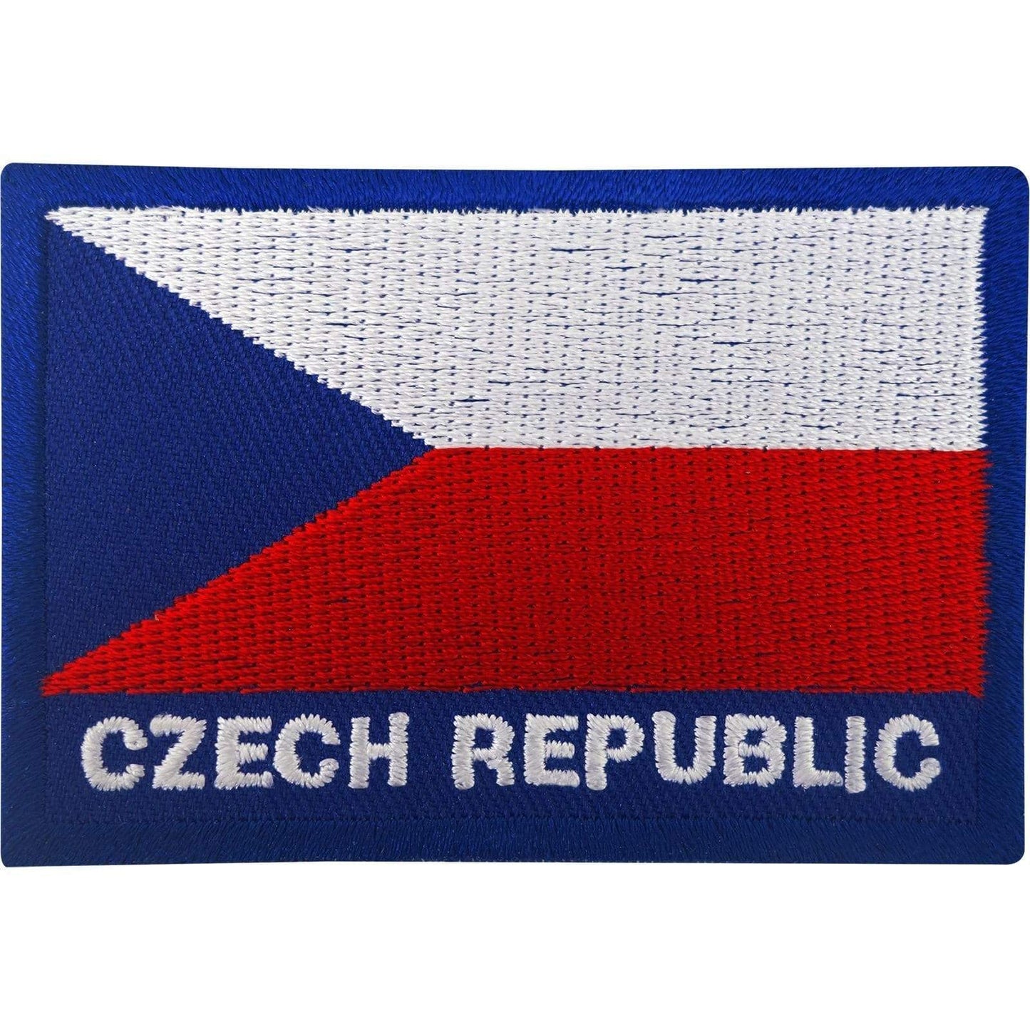 Czech Republic Flag Patch Iron On / Sew On Badge Embroidered Embroidery Applique