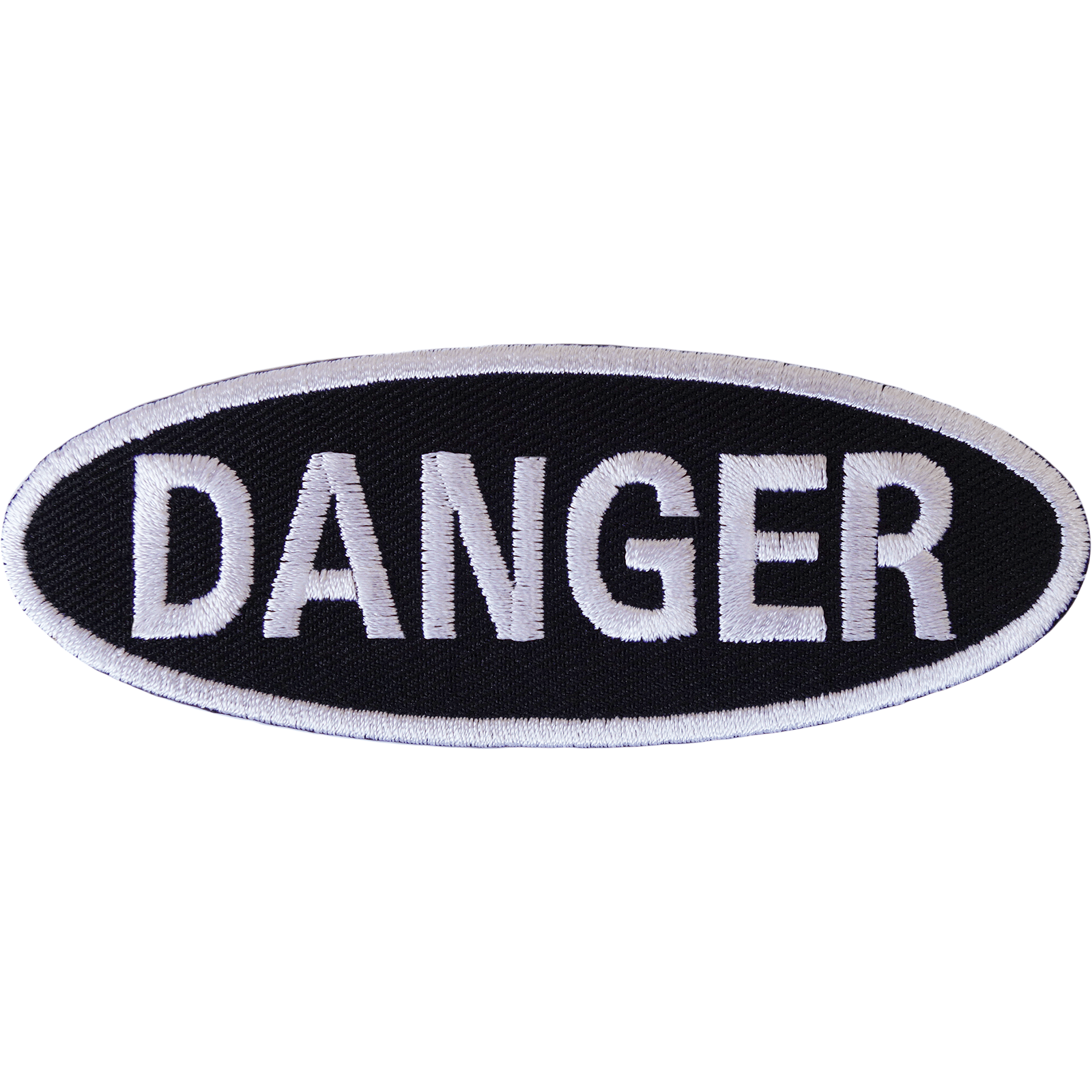 Danger Patch Iron Sew On T Shirt Jeans Jacket Cap Hat Bag Sign Embroidered Badge