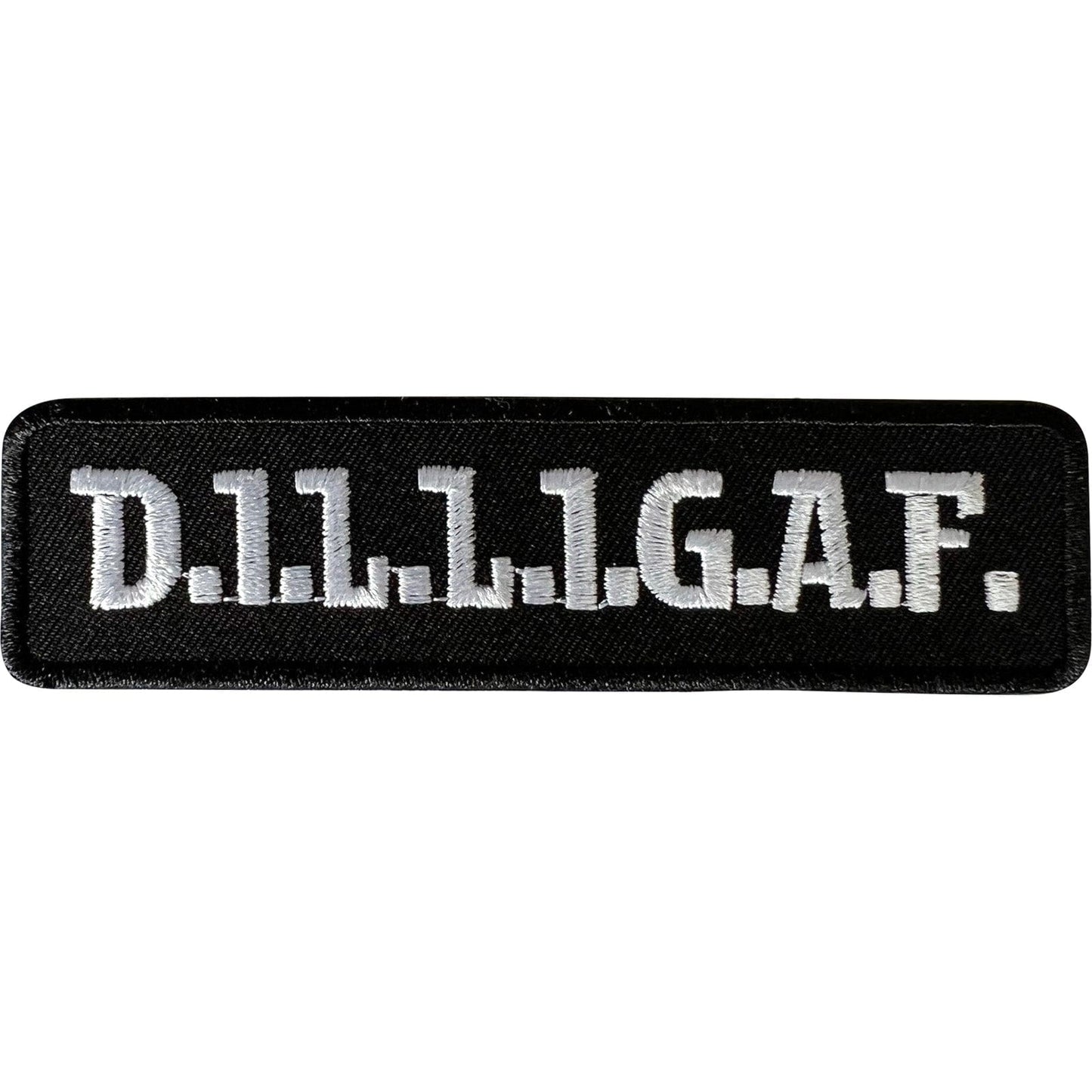 DILLIGAF Patch Iron Sew On Clothes Denim Jeans Skirt T Shirt Embroidered Badge
