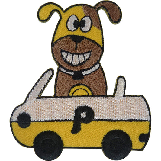 Dog Car Patch Iron Sew On Clothes Bag Cap Embroidery Applique Embroidered Badge