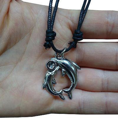 Dolphin Pendant Chain Necklace Womens Girls Childrens Kids Jewellery Silver Tone Dolphin Pendant Chain Necklace Womens Girls Childrens Kids Jewellery Silver Tone