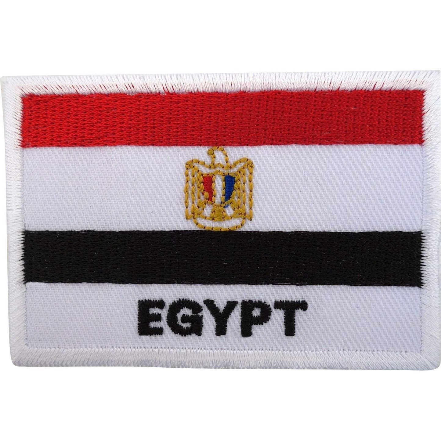 Egypt Flag Patch Iron / Sew On Egyptian Embroidered Badge Embroidery Applique