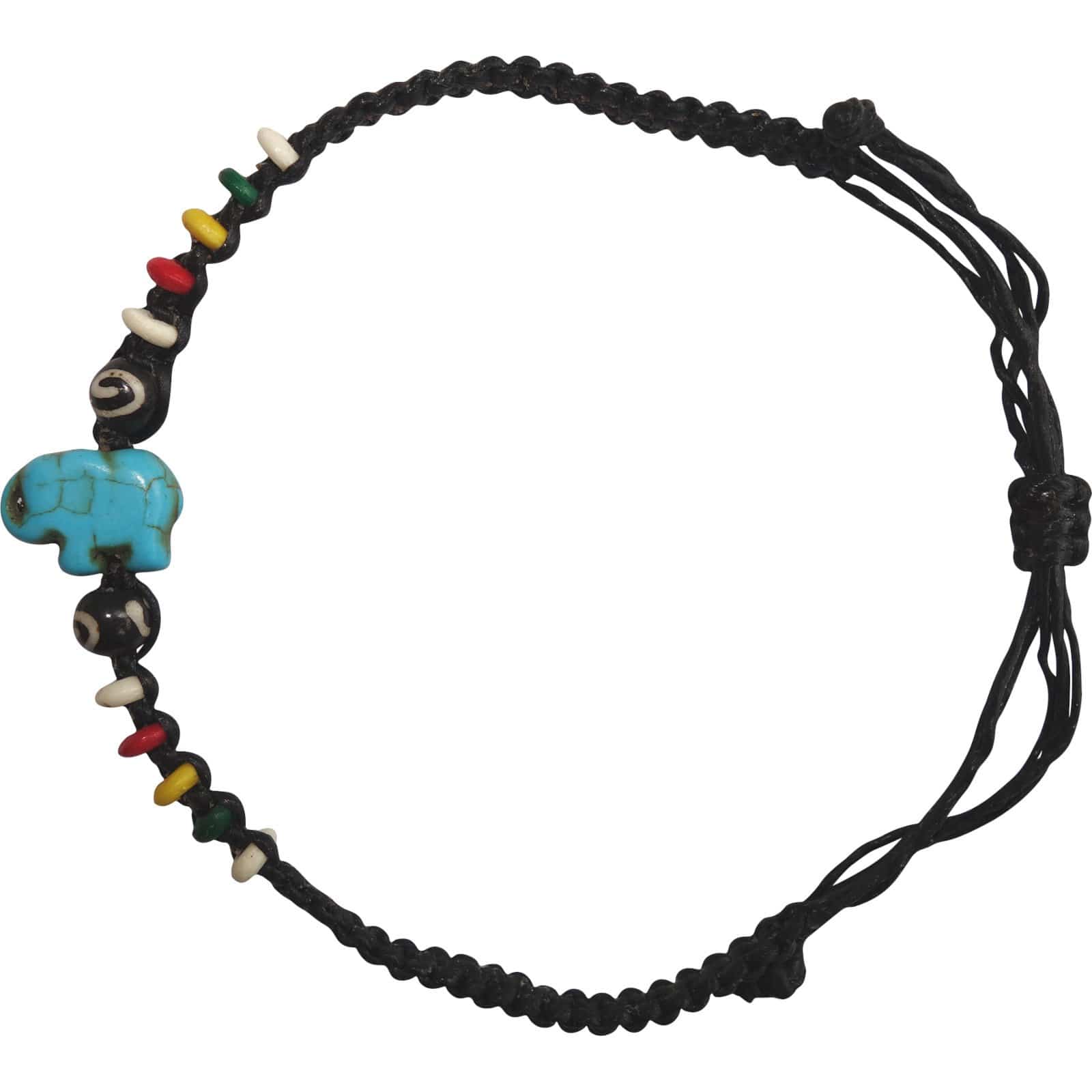 Elephant Bracelet Rasta Beads Wristband Bangle Mens Ladies Boys Girls Jewellery