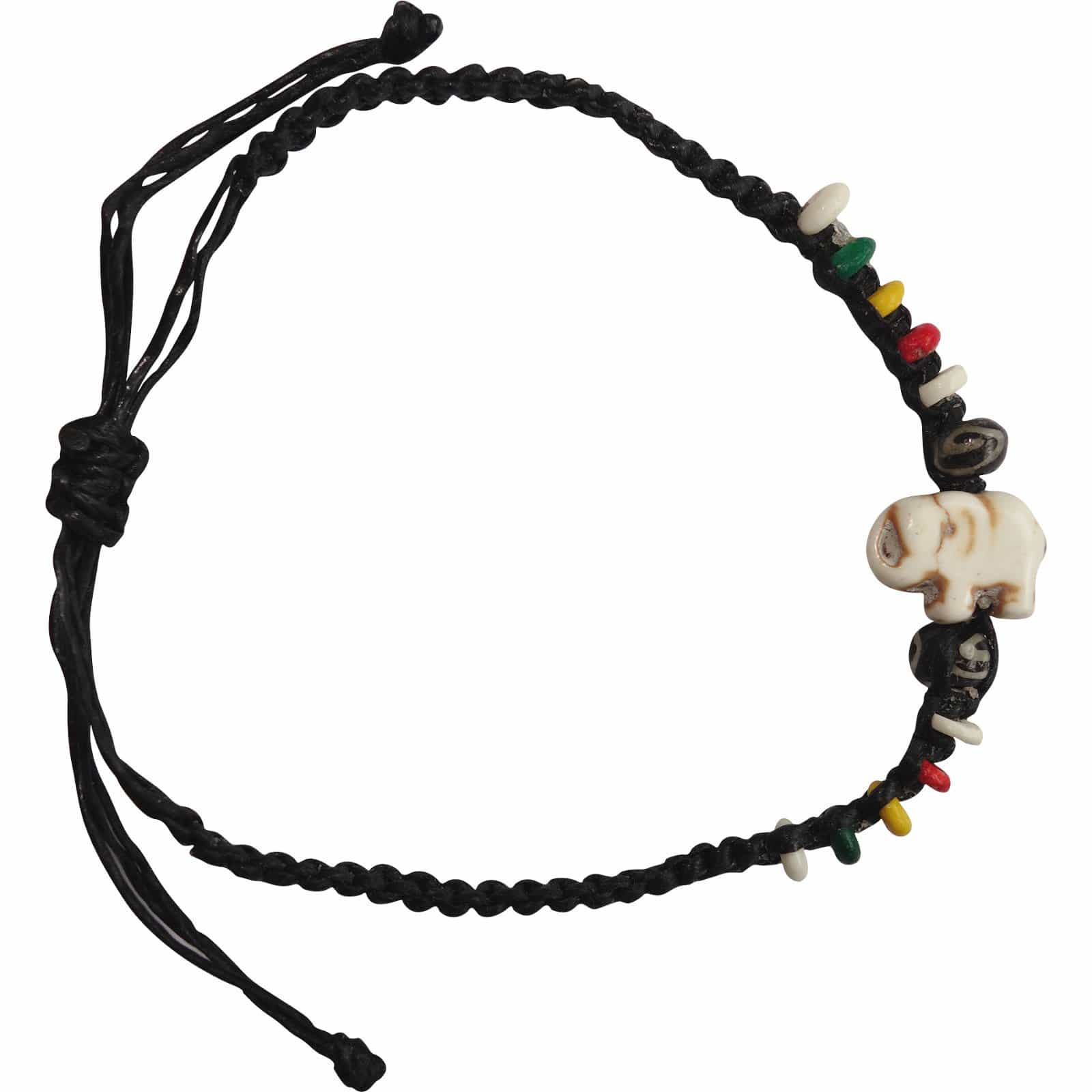 Elephant Bracelet Rasta Beads Wristband Bangle Mens Womens Boys Girls Jewellery