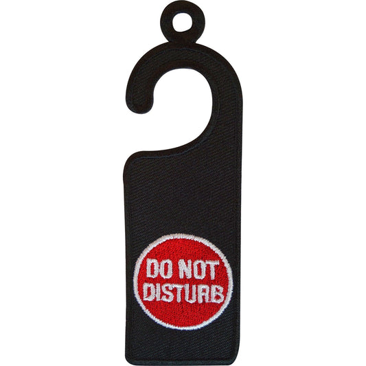Embroidered Do Not Disturb Iron On Patch Sew On Badge Clothes Embroidery Sign