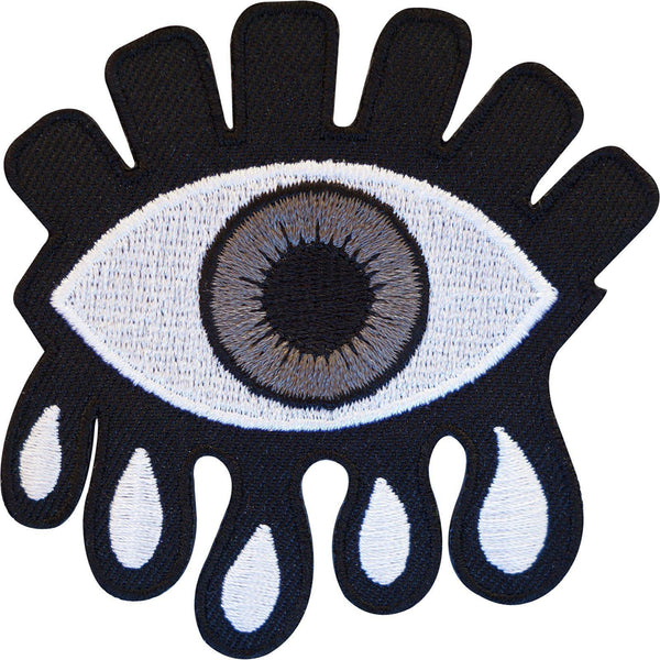 Embroidered Iron On Eye Patch Sew On Badge Crafts Biker Jacket Clothes Applique