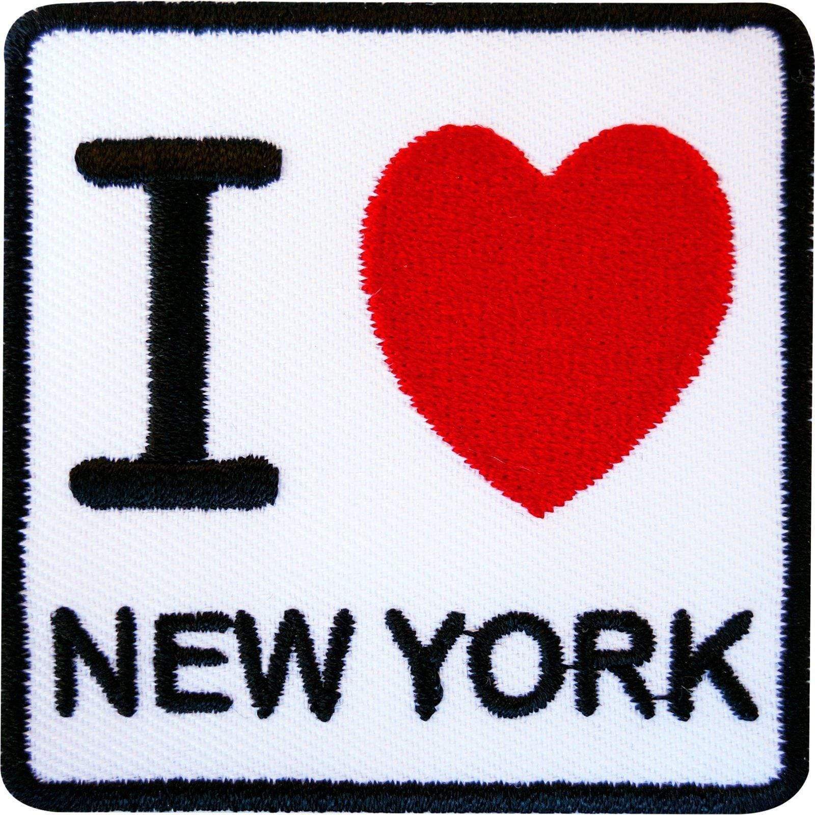 Embroidered Iron On I Love New York Patch Sew On Bag T Shirt Badge Heart USA US