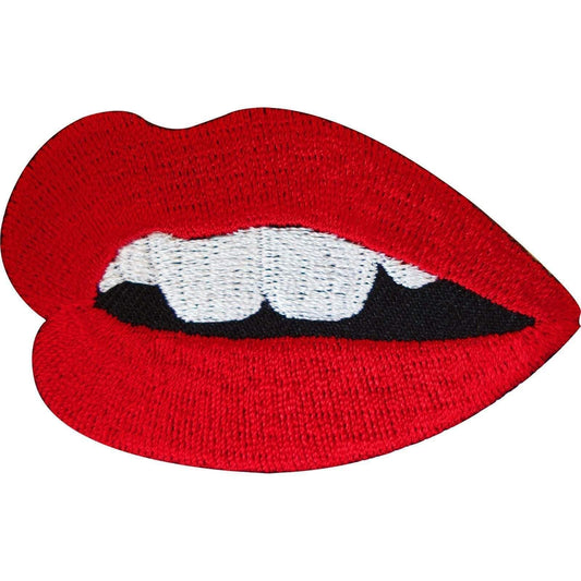 Embroidered Iron On Mouth Sexy Red Lips Patch Sew On Badge Embroidery Applique