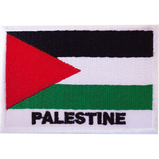 Embroidered Iron On Palestine Flag Patch Sew On Clothes Bag Palestinian Badge