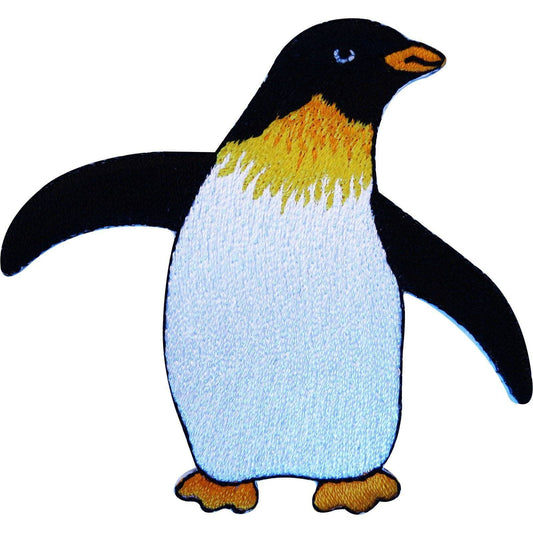 Embroidered Iron On Penguin Patch Sew On Bird Badge for Clothes Jacket Jeans Bag