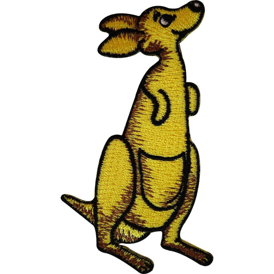 Embroidered Kangaroo Iron On Badge Sew On Patch Australian Australia Embroidery