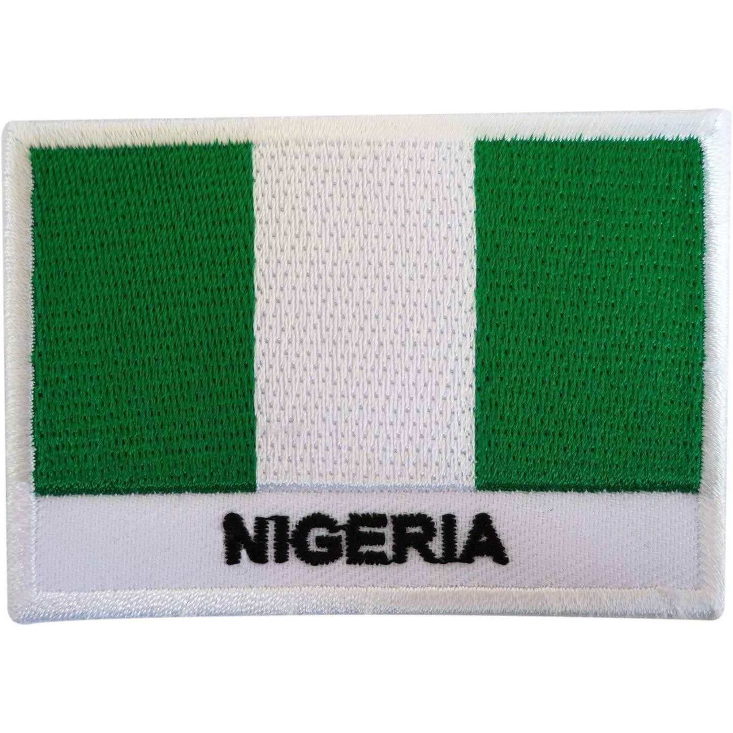 Embroidered Nigeria Flag Patch Badge Iron Sew On T Shirt Bag West Africa Abuja