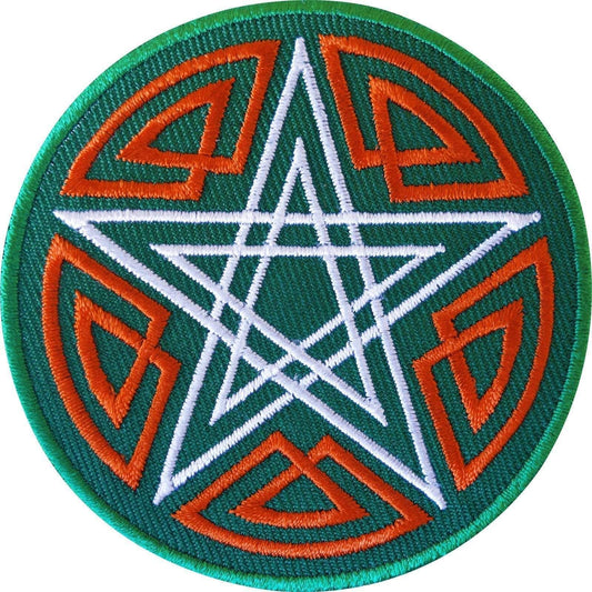 Embroidered Pentagram Patch Badge Iron / Sew On Clothes Jacket T Shirt Bag Jeans