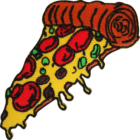 Embroidered Pizza Iron On Patch Sew On Badge Fast Food Cloth Embroidery Applique