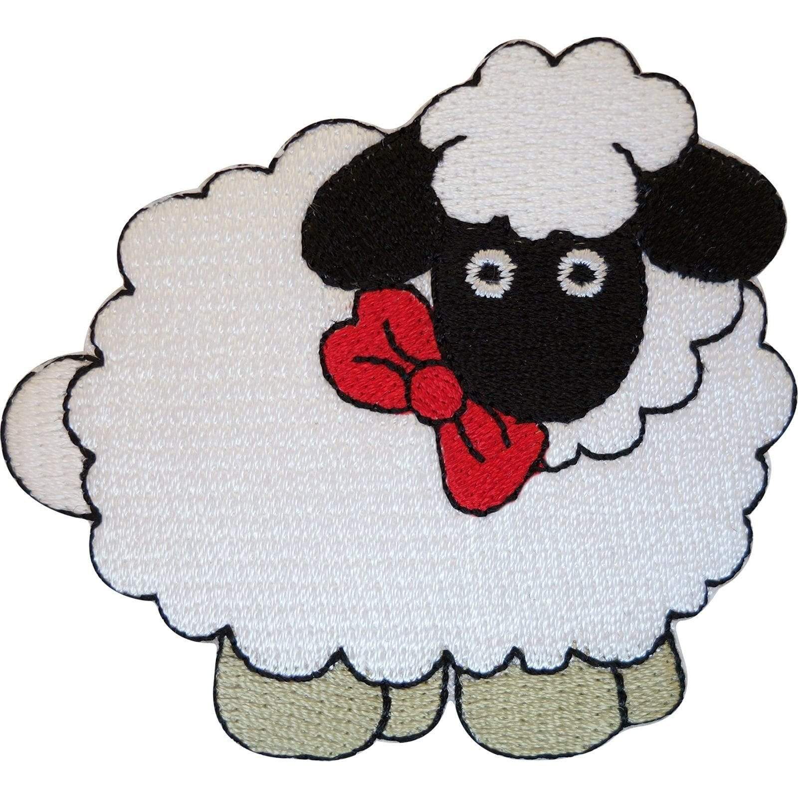 Embroidered Sheep Iron On Badge Sew On Patch Clothing Embroidery Applique Motif