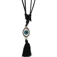 Evil Eye Necklace Tassel Pendant Chain Womens Girls Mens Boys Ladies Jewellery