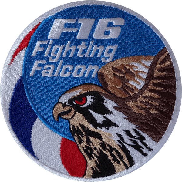 F16 Fighting Falcon Iron On Patch Sew United States Air Force Embroidered Badge