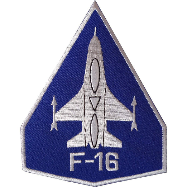 F16 Patch Iron / Sew On Embroidered Badge United States Air Force Jet Aeroplane