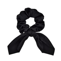 Black Fabric Bow Knot Elastic Hair Bands Scrunchies Bobbles