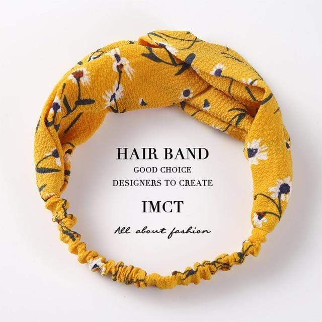 TSZ44-5 Fabric Elastic Headbands Knotted Hair Bands