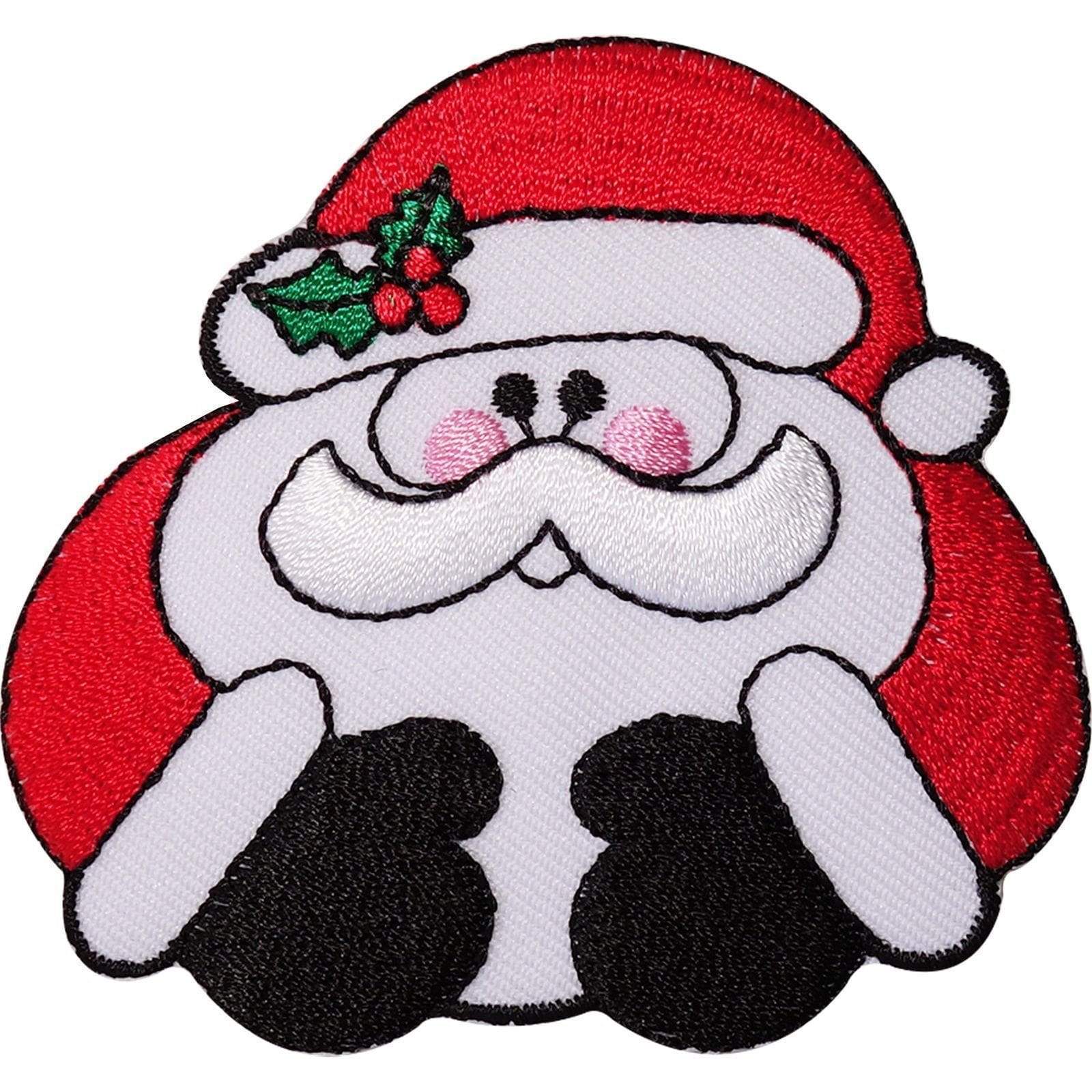 Father Christmas Embroidered Iron / Sew On Patch Santa Decoration Crafts Badge