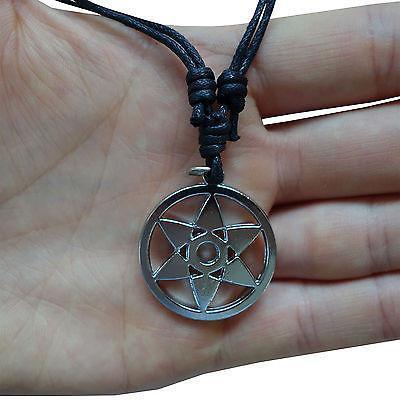 Flower of Life Star Pendant Chain Necklace Girls Womens Jewellery Silver Tone