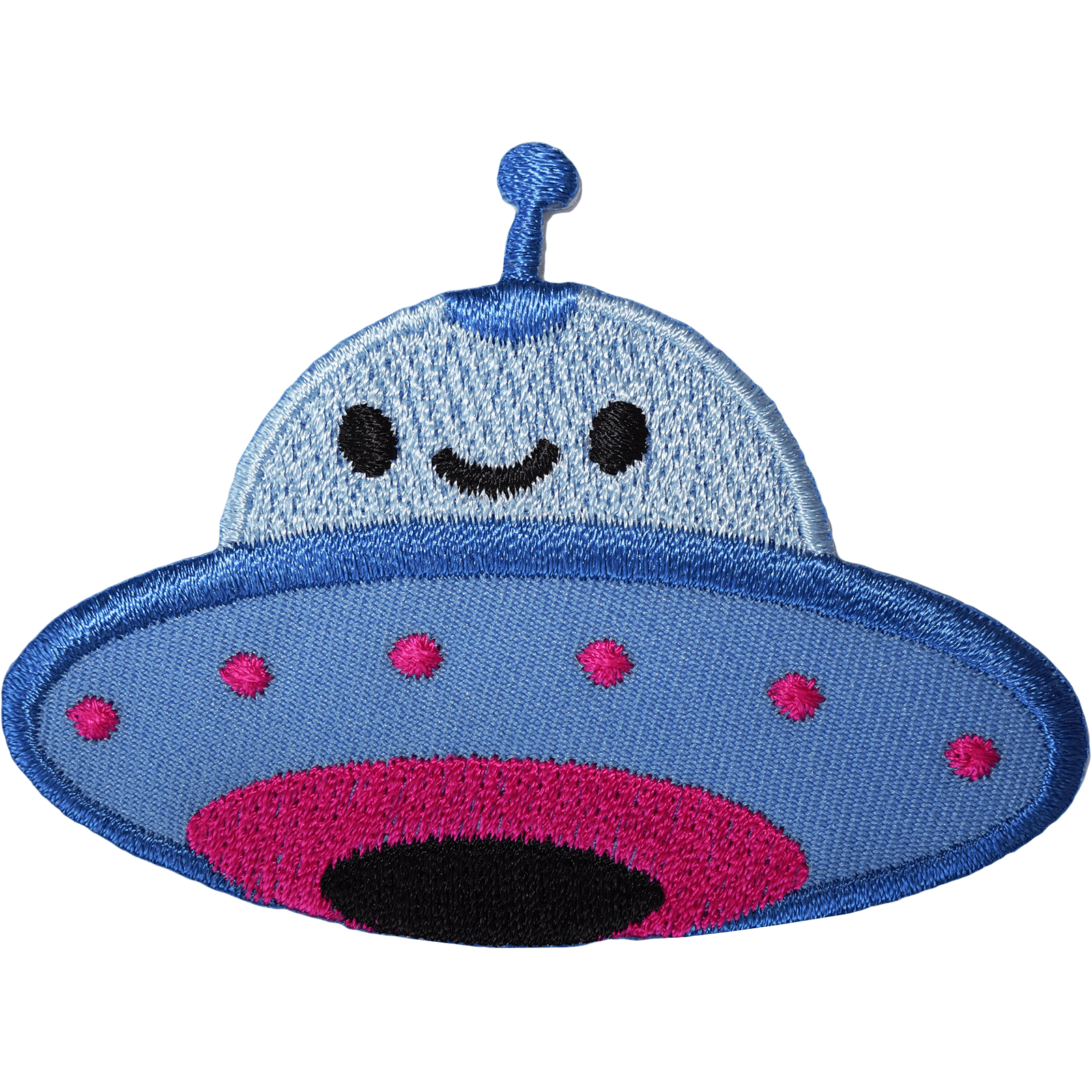 Flying Saucer Patch Iron Sew On Alien Spaceship Sci Fi Space Embroidered Badge