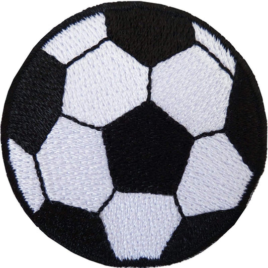 Football Patch Embroidered Soccer Ball Badge Iron / Sew On T Shirt Bag Jeans Top