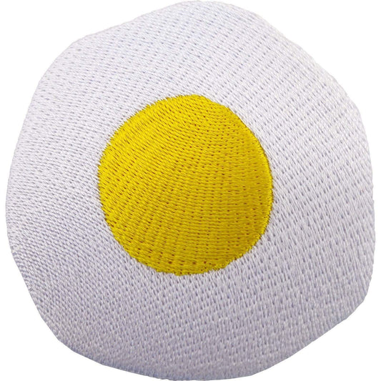 Fried Egg Iron On Patch / Sew On T Shirt Jeans Jacket Coat Bag Embroidered Badge