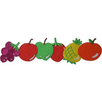 Fruit Vegetables Patch Iron Sew On Pineapple Apple Strawberry Embroidered Badge