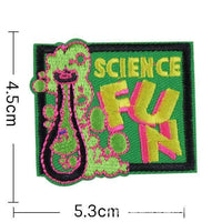 Fun Science Patch Iron On Patch Sew On Patch Embroidered Badge Embroidery Applique