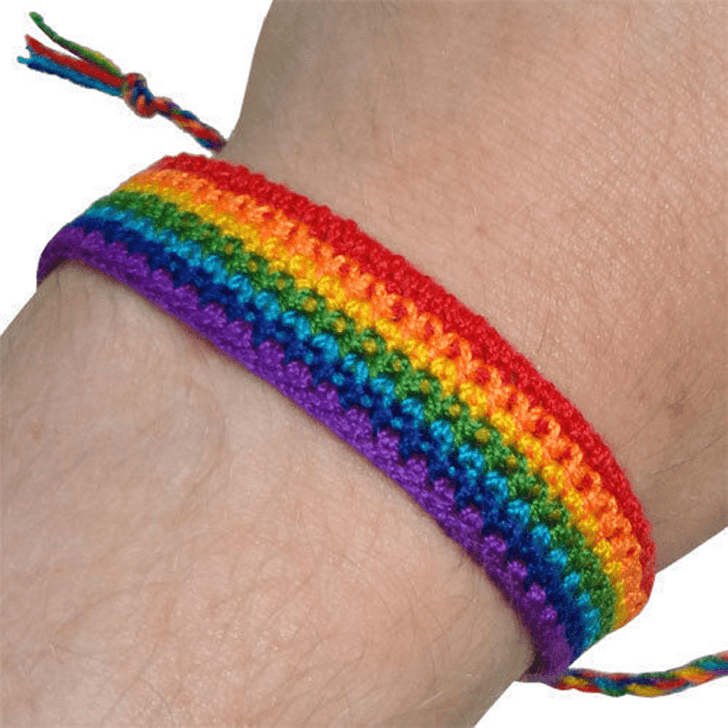 Gay Pride Rainbow Wristband Lesbian Friendship Bracelet LGBT Charm Cuff Bangle