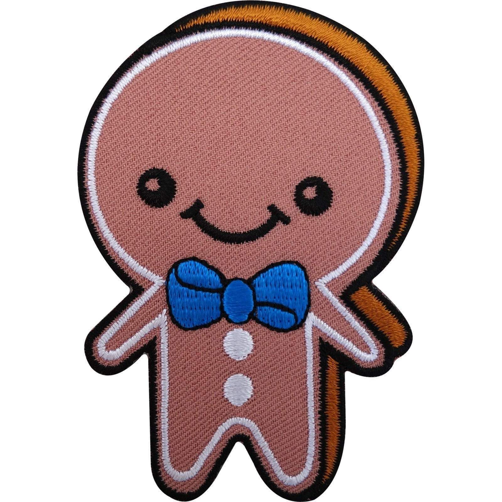 Gingerbread Man Patch Embroidered Sew On / Iron On Badge Cute Embroidery Crafts