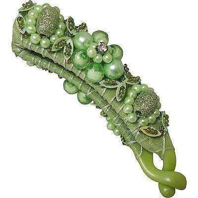 Green Hair Clasp Bridesmaid Bridal Flower Girl Wedding Fascinator Barrette Clip