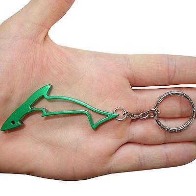 Green Shark Key Ring Chain Fob Bottle Opener Cool Keyring Keychain Party Bag Toy
