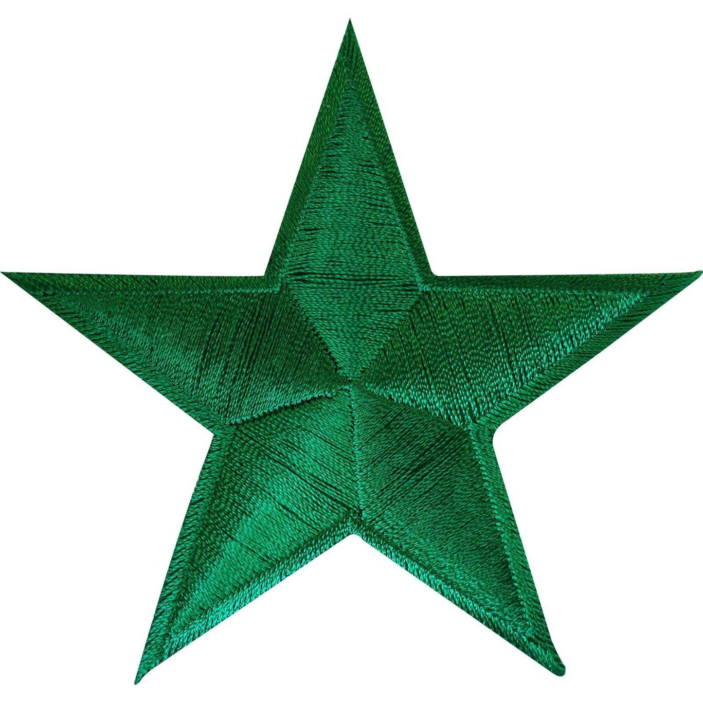 Green Star Iron On Embroidered Patch Sew On Badge Bag Clothes Crafts Applique