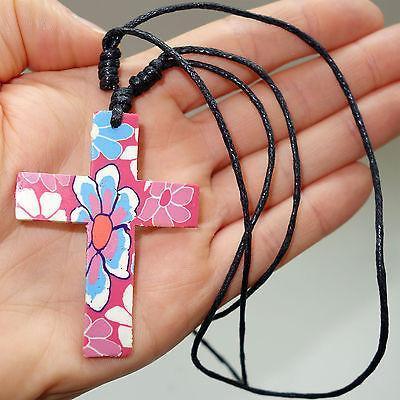 Groovy Jesus Cross Pendant Necklace Chain Flower Power 1960s 1970s Fancy Dress Groovy Jesus Cross Pendant Necklace Chain Flower Power 1960s 1970s Fancy Dress