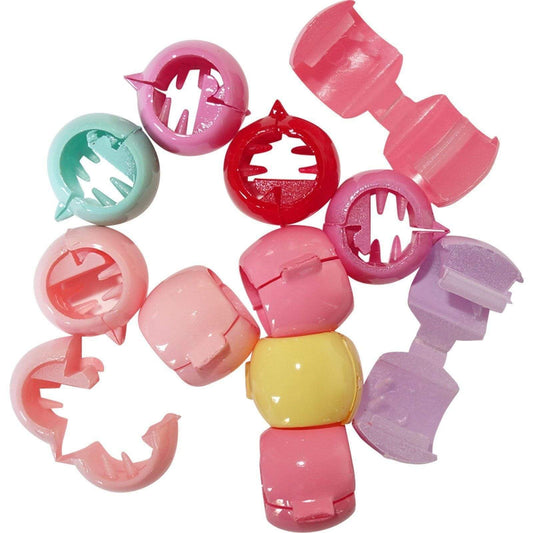 Hair Beads Ponytail Braiding Pony Tail Plait Braid Bead Clips Claw Grips Girls