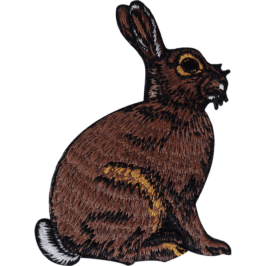 Hare Patch Iron Sew On Embroidered Badge Bunny Rabbit Animal Embroidery Applique