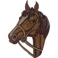 Horse Reins Bridle Patch Embroidered Badge Iron On Sew On Pony Riding Equestrian