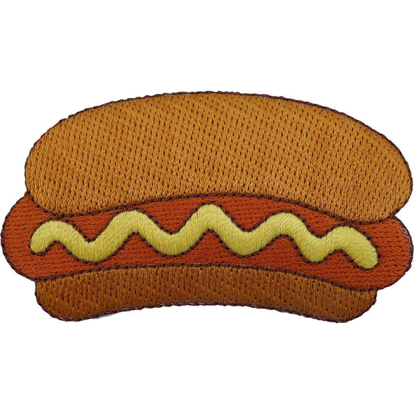 Hot Dog Patch Fast Food Embroidered Iron / Sew On T Shirt Bag Jacket Coat Badge