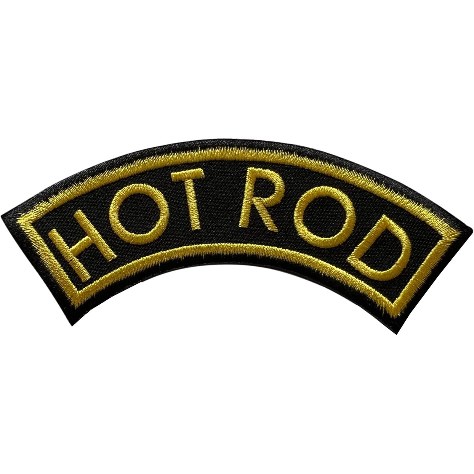 HOT ROD Patch Iron Sew On Clothes Bag Hat Denim Fabric Embroidery Badge Applique